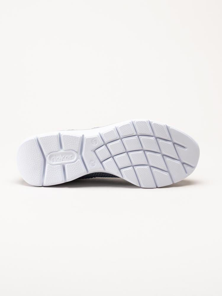 Rieker - Blå slip on skor i textil