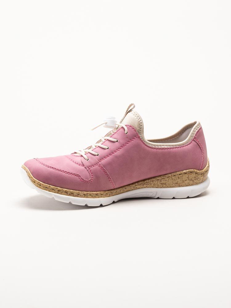 Rieker - Rosa sportiga slip on skor