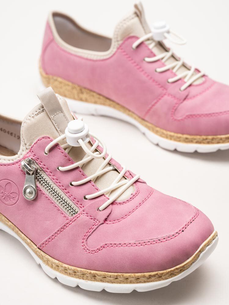 Rieker - Rosa sportiga slip on skor