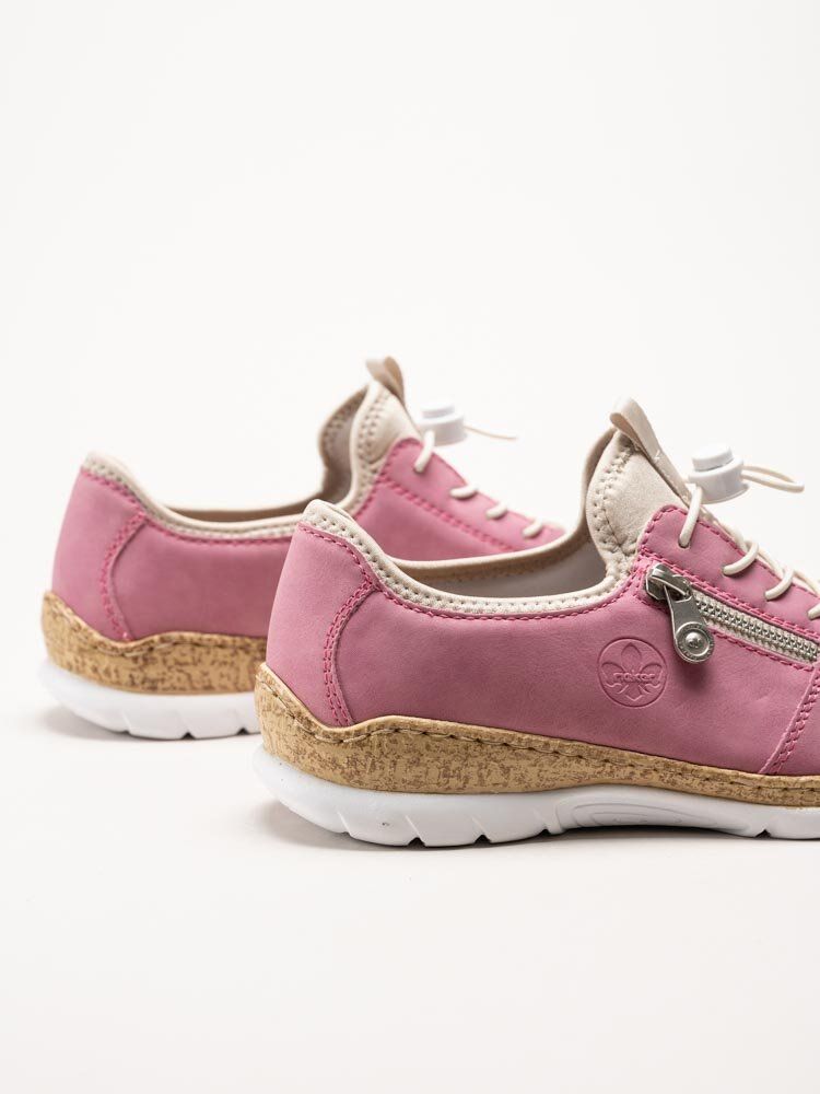 Rieker - Rosa sportiga slip on skor