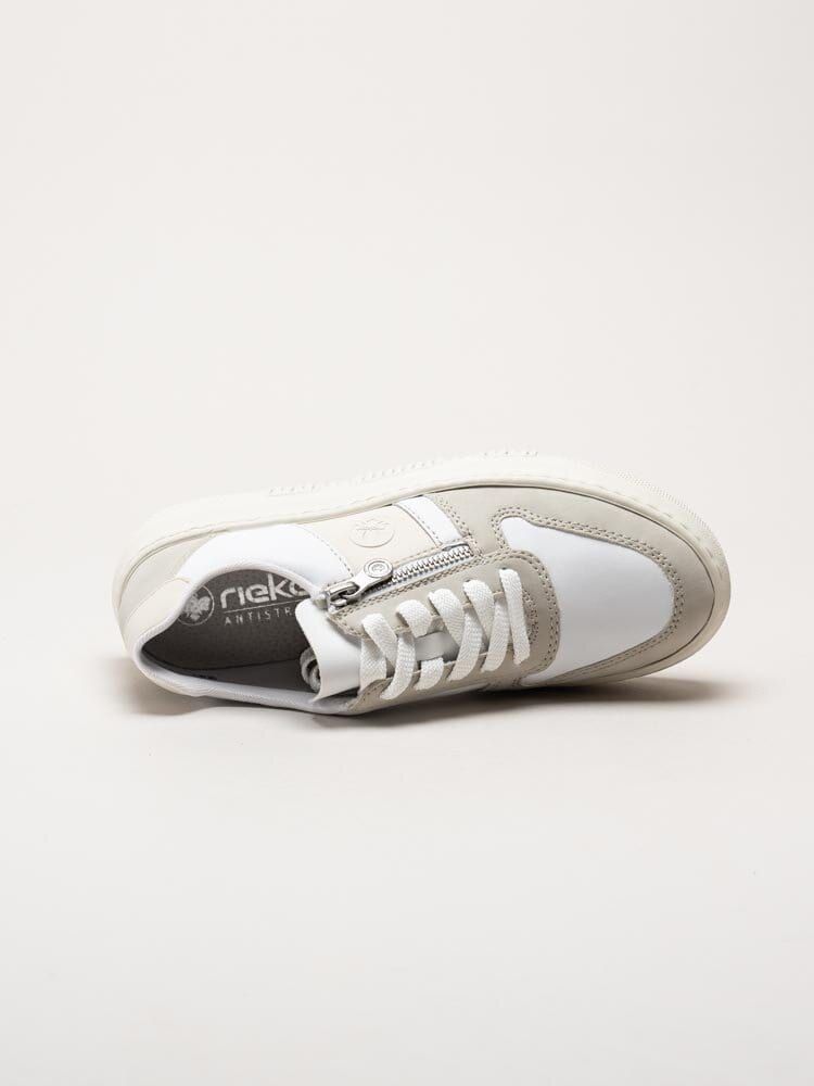 Rieker - Flerfärgad vita platåsneakers