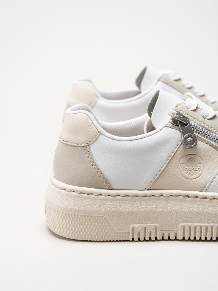 Rieker - Flerfärgad vita platåsneakers