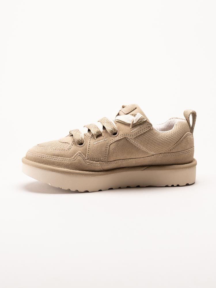 UGG - W Lo Lowmel - Beige sneakers i mocka