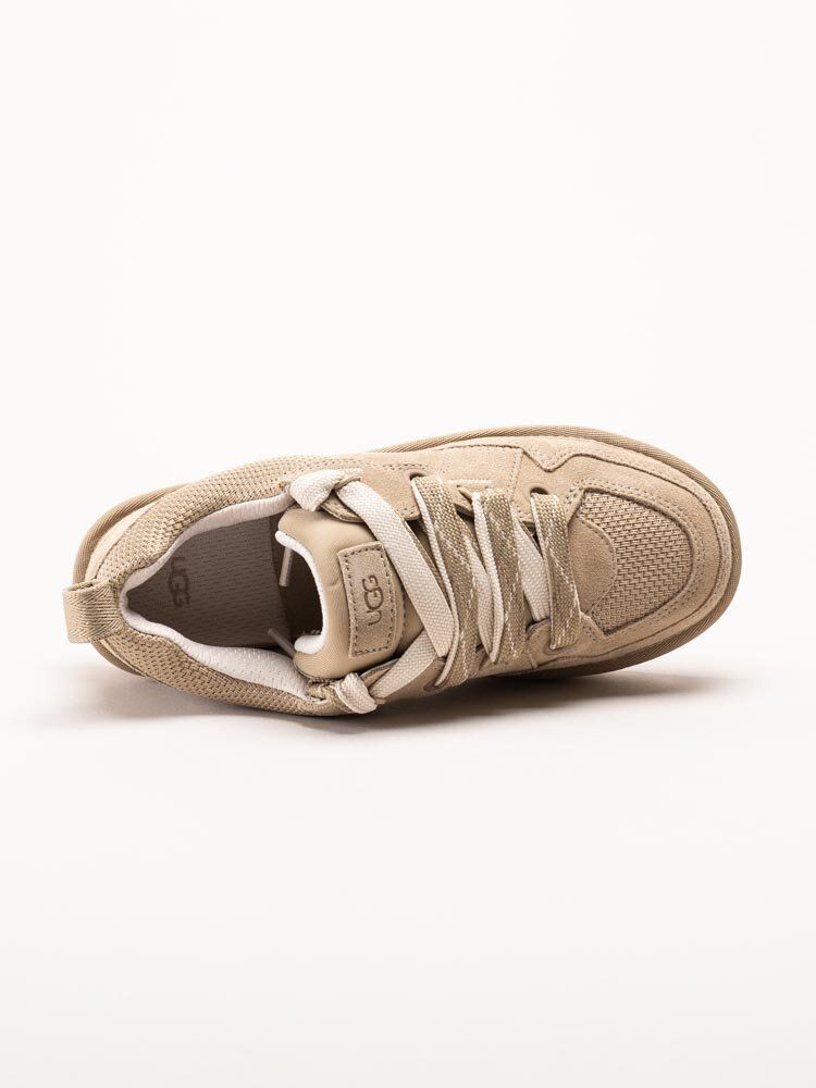 UGG - W Lo Lowmel - Beige sneakers i mocka