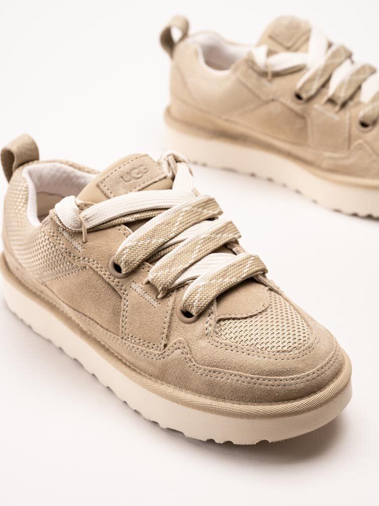 UGG - W Lo Lowmel - Beige sneakers i mocka