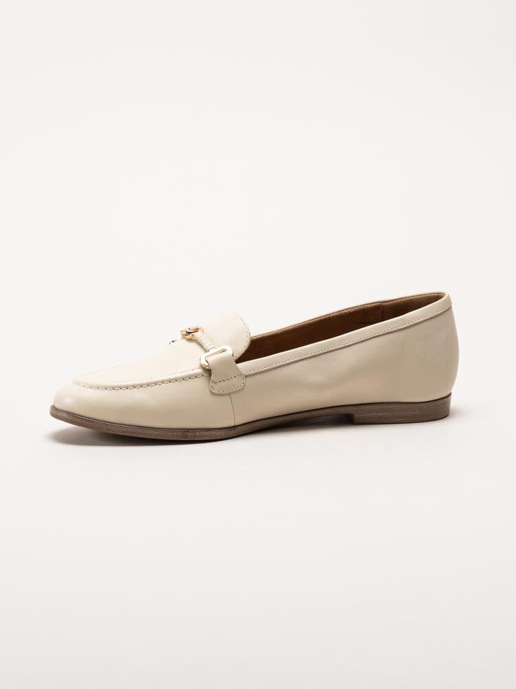 Tamaris - Beige loafers i skinn