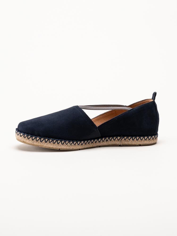 Tamaris - Mörkblå espadrillos i nubuck