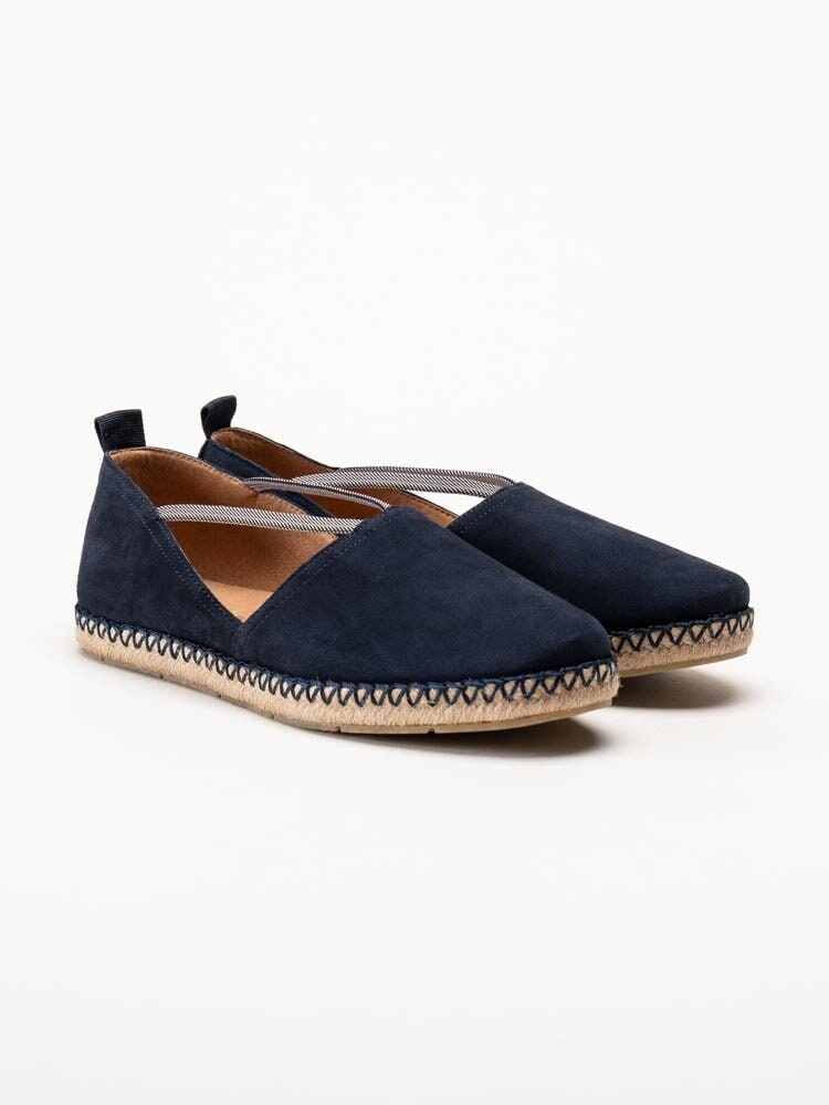 Tamaris - Mörkblå espadrillos i nubuck