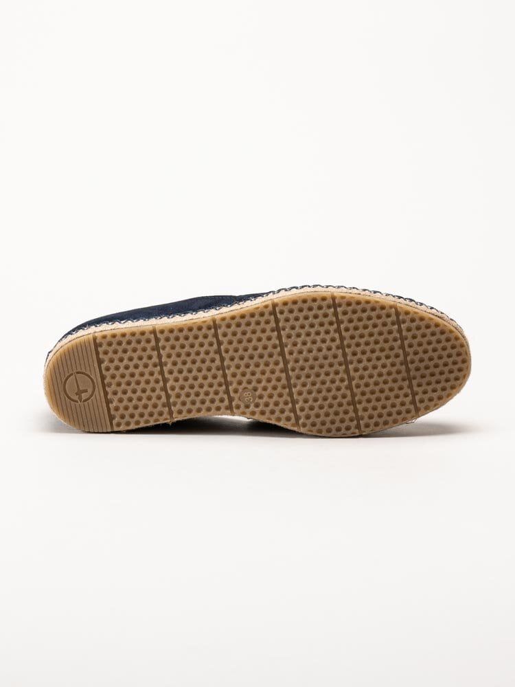 Tamaris - Mörkblå espadrillos i nubuck