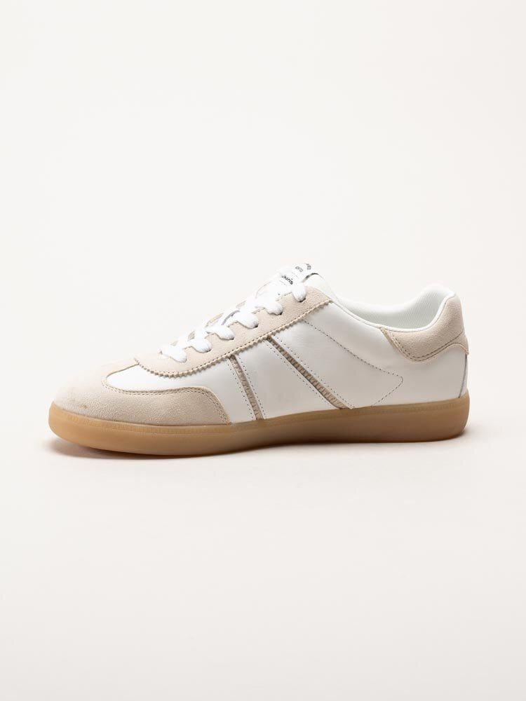 Tamaris - Vita retro sneakers i skinn