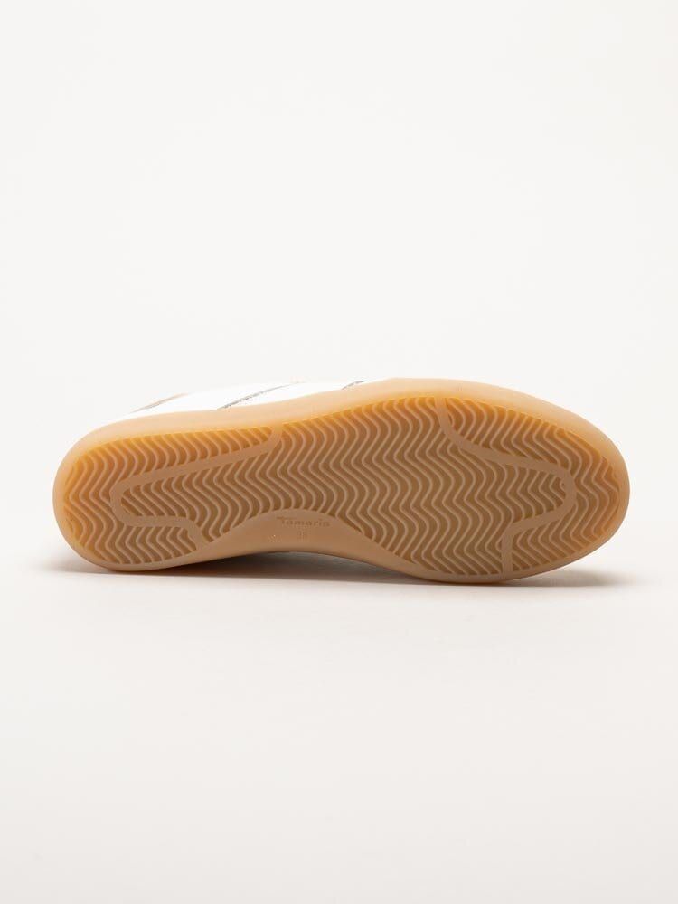 Tamaris - Vita retro sneakers i skinn