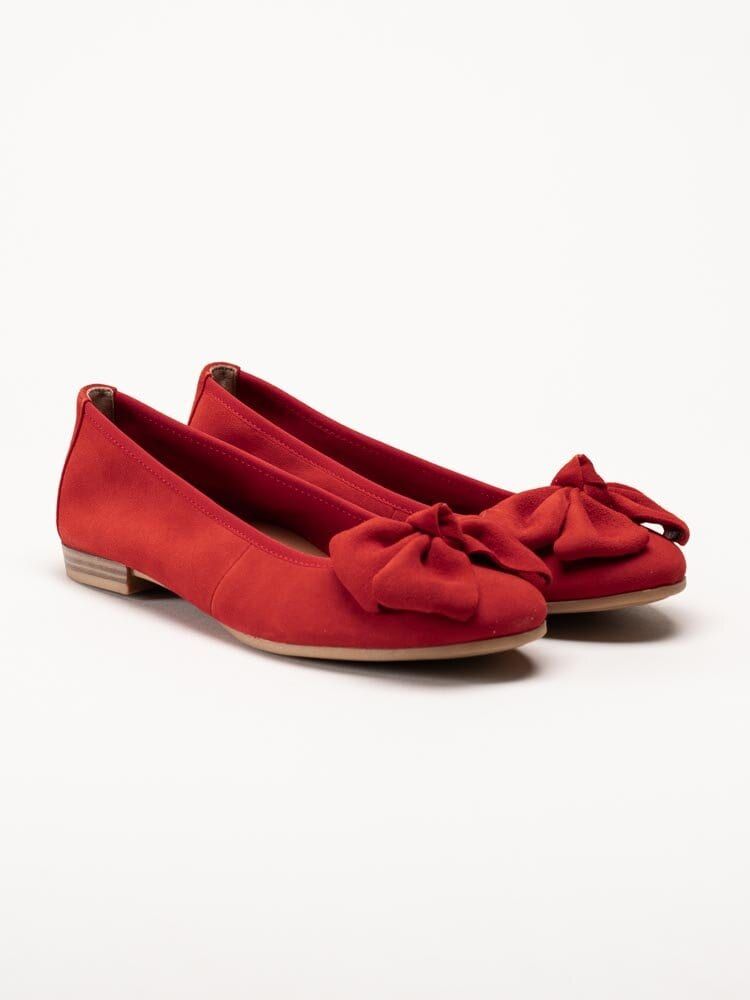 Tamaris - Röda ballerina med rosett