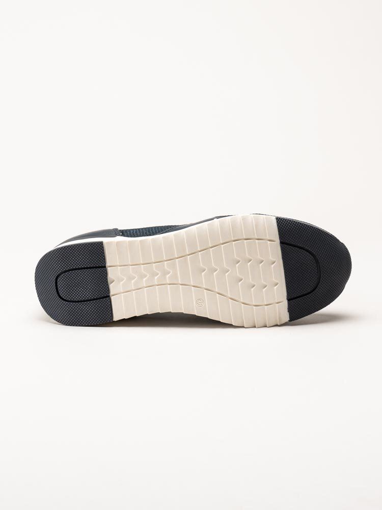 Caprice - Mörkblå loafers i skinn