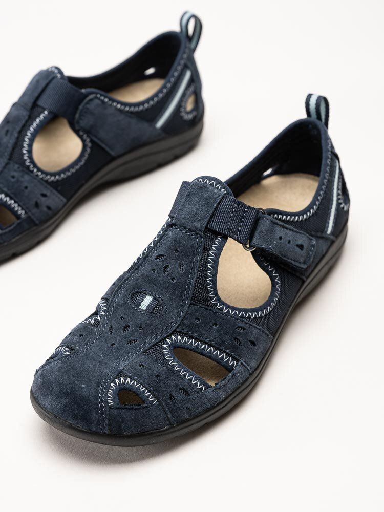 Axelda - Cleveland - Mörkblå sandalskor i mocka och textil
