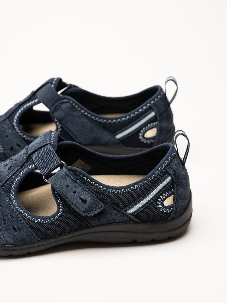 Axelda - Cleveland - Mörkblå sandalskor i mocka och textil