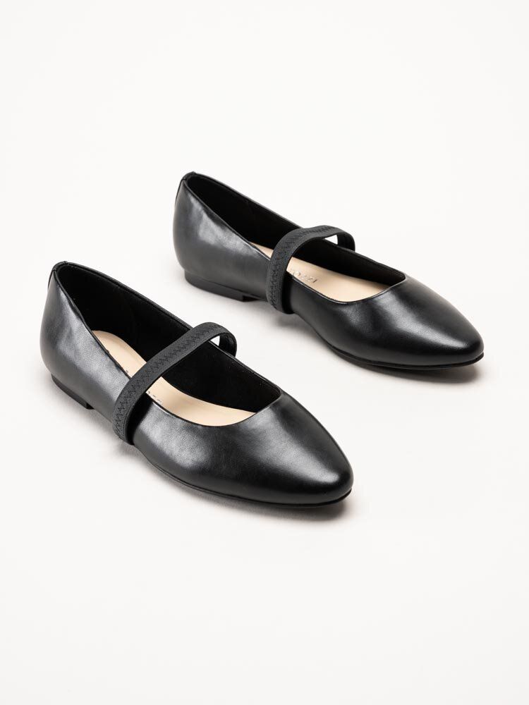 Marco Tozzi - Svarta ballerinaskor