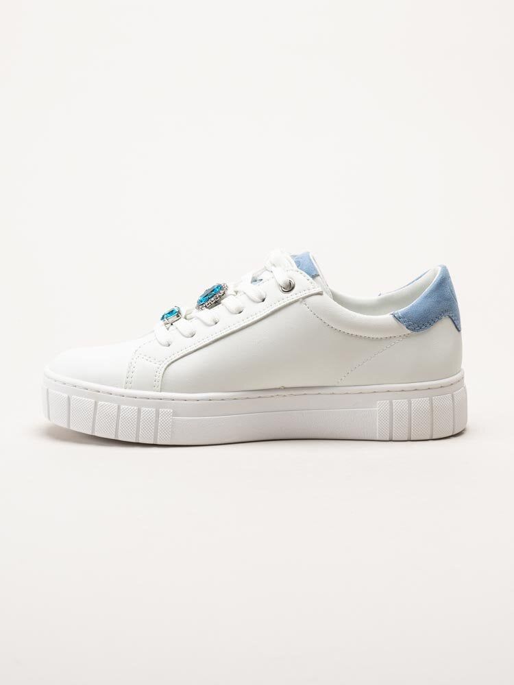 Marco Tozzi - Vita sneakers i skinnimitation