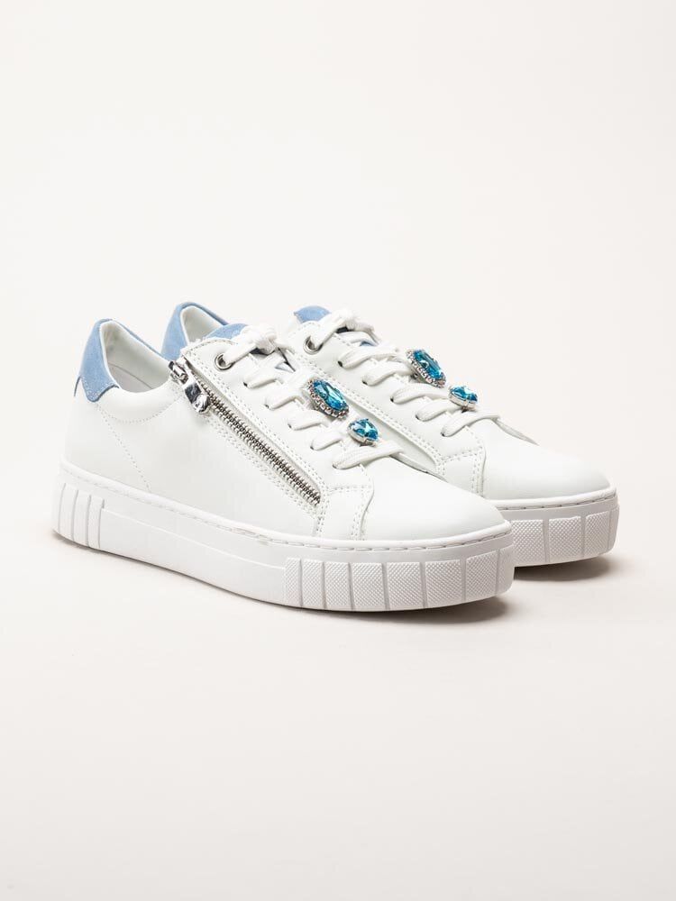 Marco Tozzi - Vita sneakers i skinnimitation