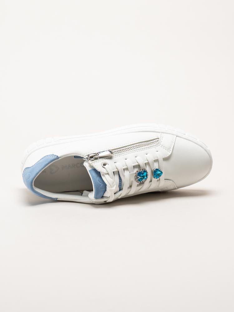 Marco Tozzi - Vita sneakers i skinnimitation