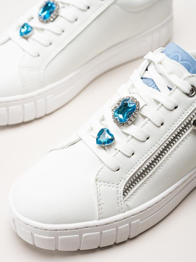 Marco Tozzi - Vita sneakers i skinnimitation