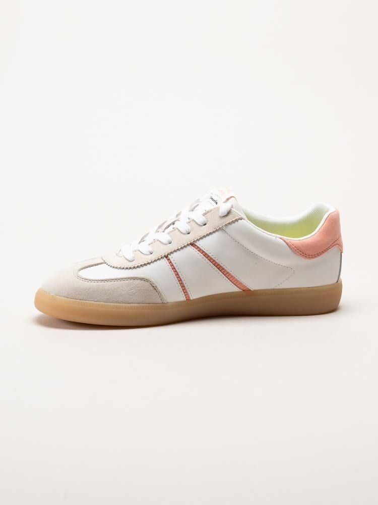 Tamaris - Vita retro sneakers i skinn