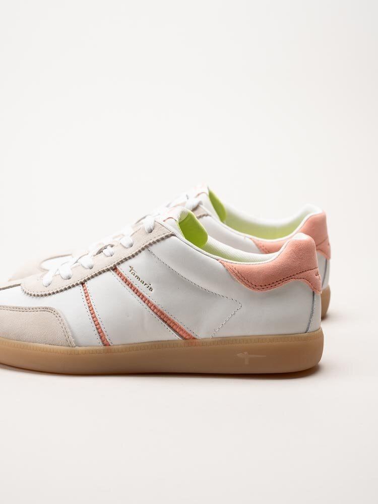 Tamaris - Vita retro sneakers i skinn