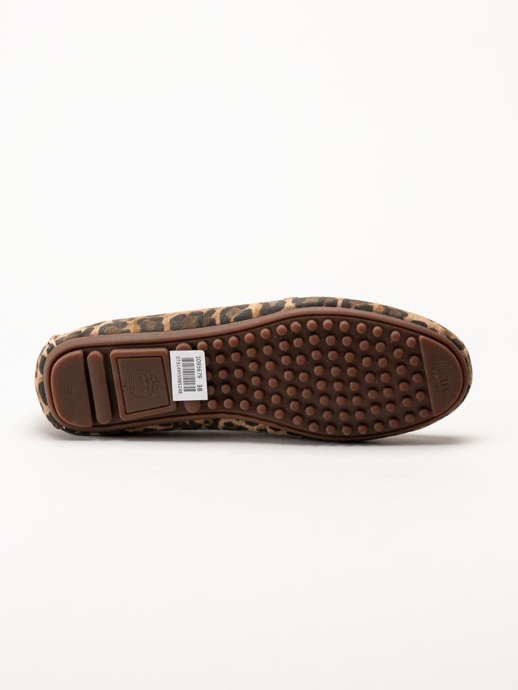 Novita - Parma - Leopardfärgade loafers i mocka