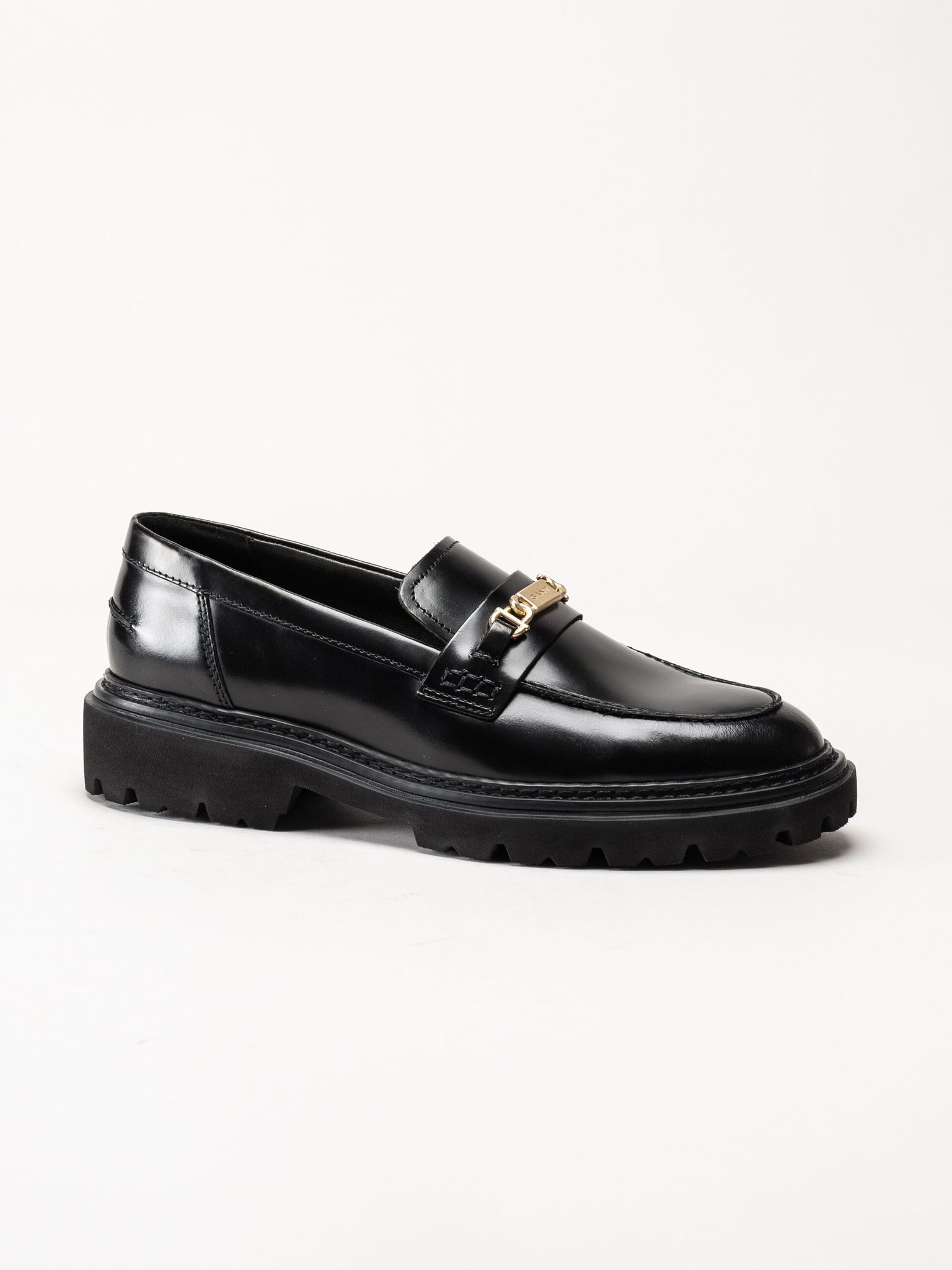 Gant Footwear - Ivyhill Low Lace Shoe - Svarta loafers i skinn