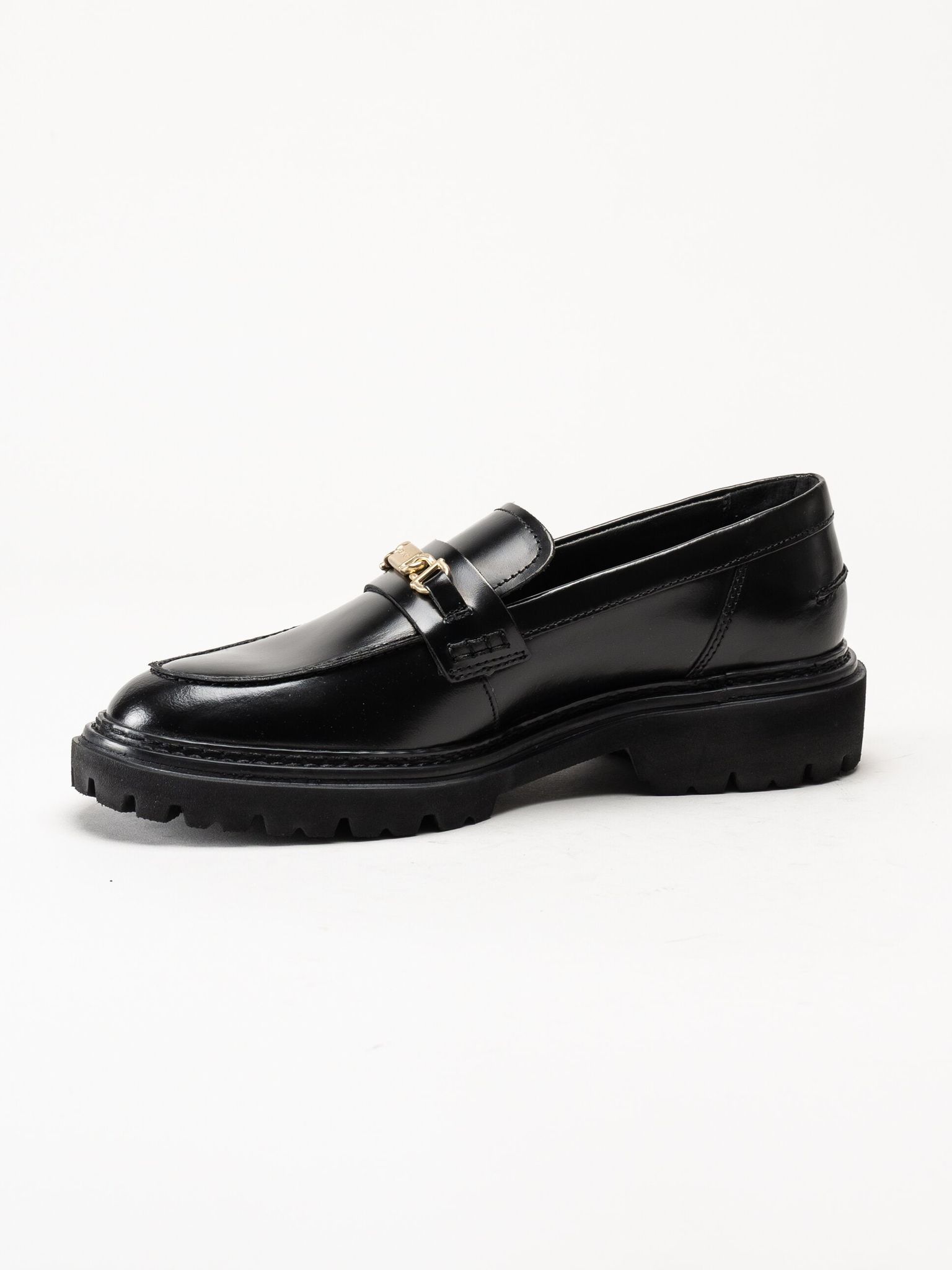 Gant Footwear - Ivyhill Low Lace Shoe - Svarta loafers i skinn