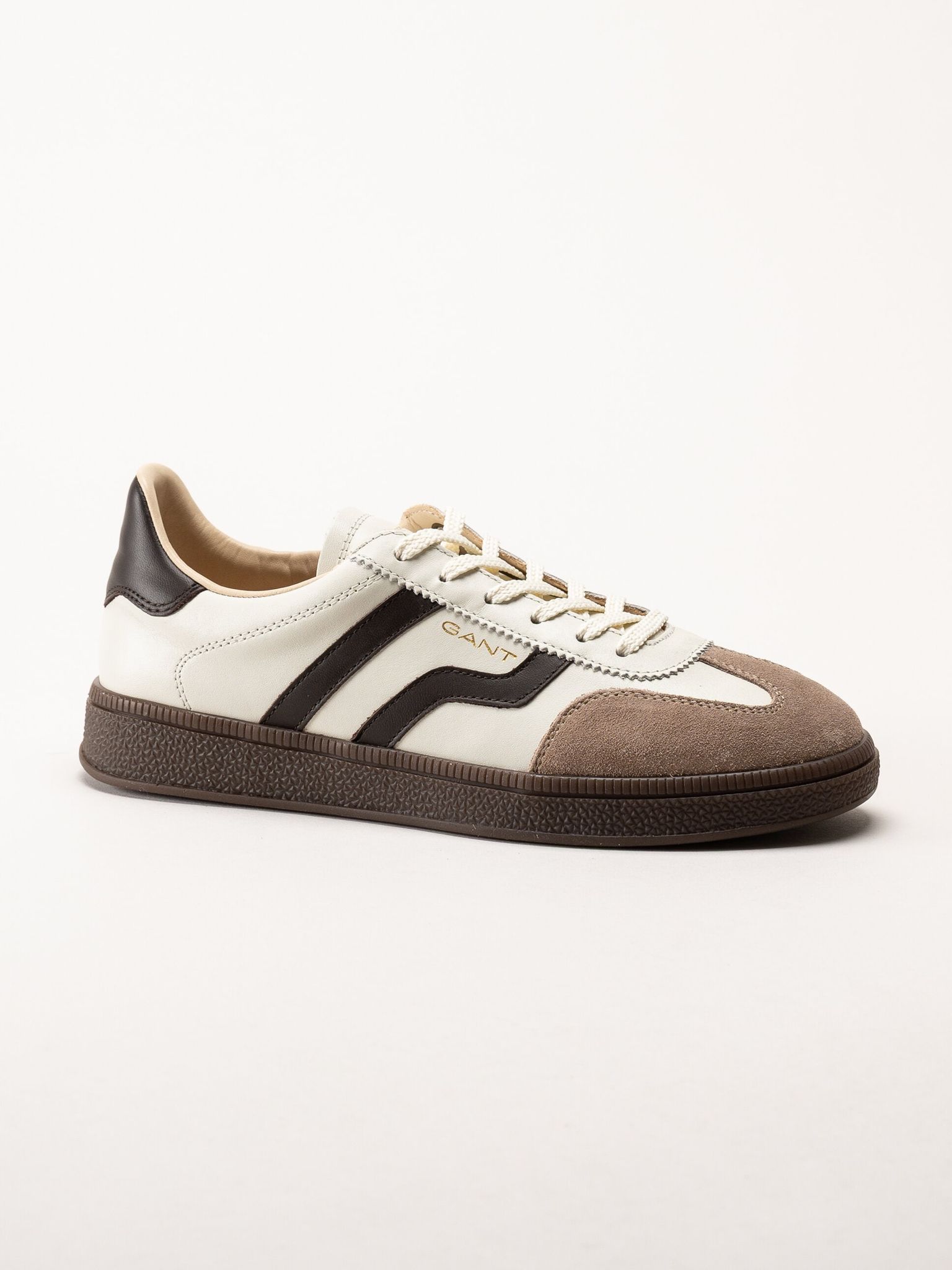 Gant Footwear - Cuzima Sneaker - Off White retro sneakers i skinn och mocka
