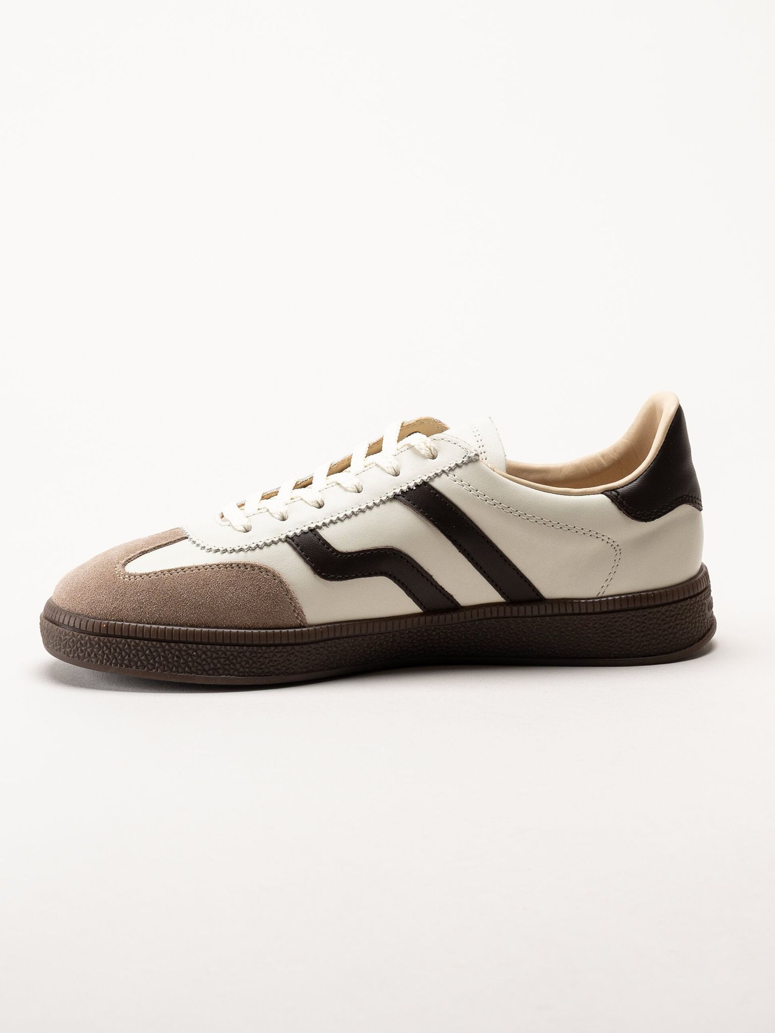 Gant Footwear - Cuzima Sneaker - Off White retro sneakers i skinn och mocka
