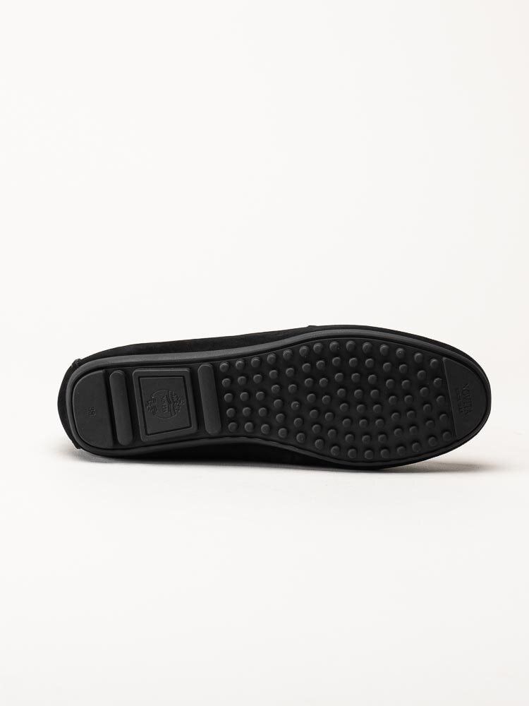 Novita - Parma - Svarta loafers i mocka