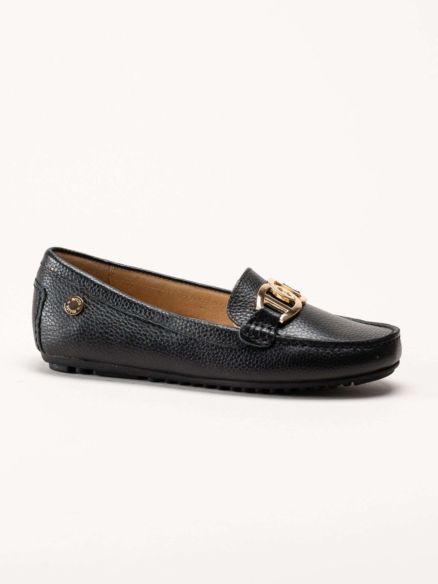 Novita - Parma - Svarta loafers i skinn
