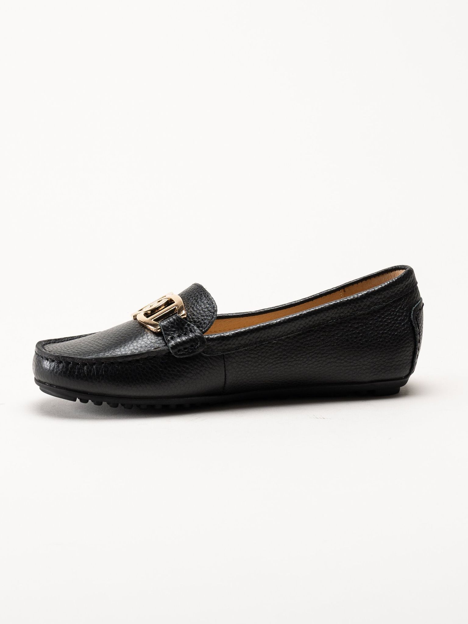 Novita - Parma - Svarta loafers i skinn