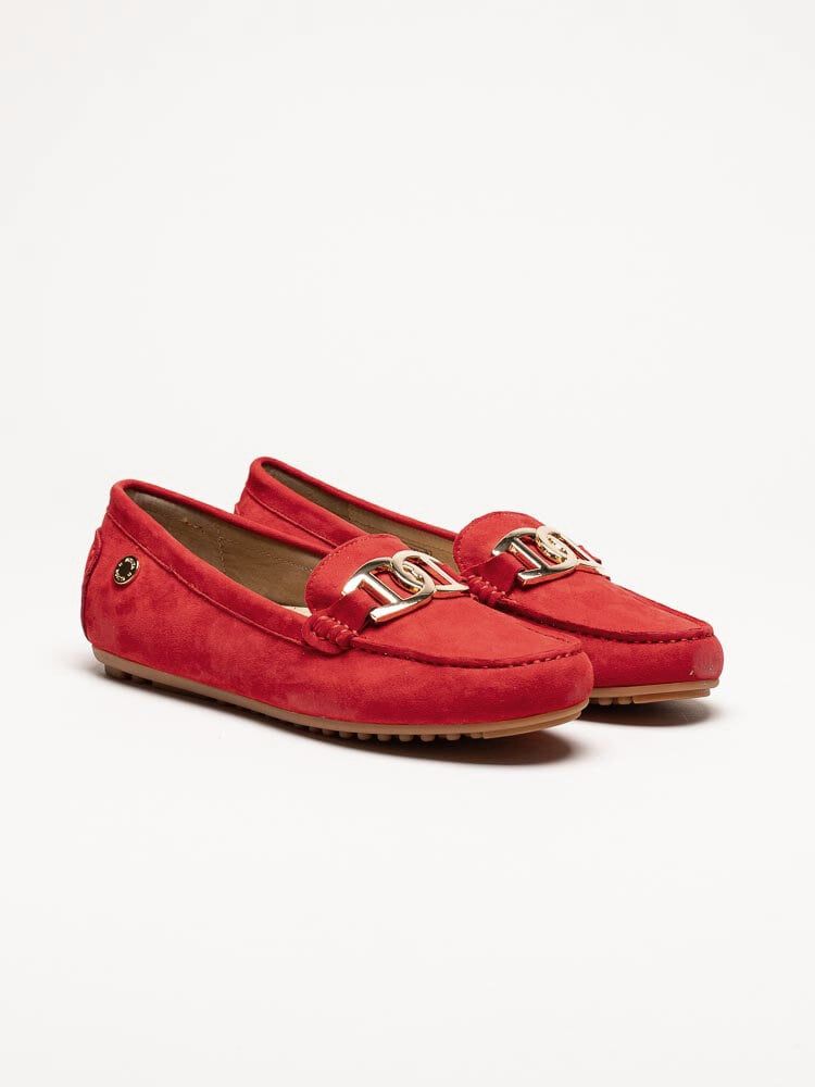 Novita - Parma - Röda loafers i mocka
