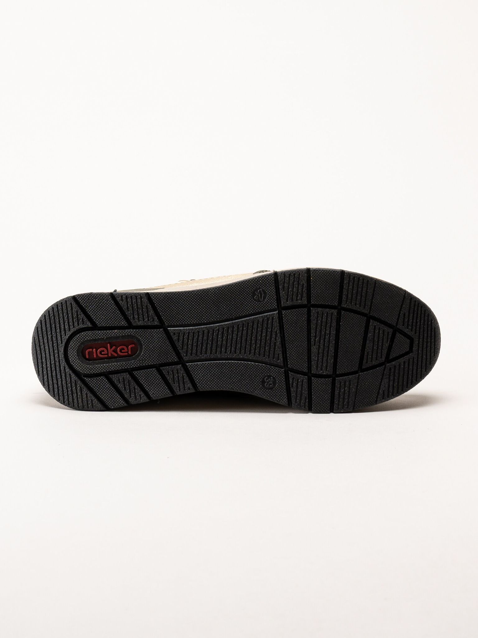 Rieker - Gröna sneakers med gulddetaljer