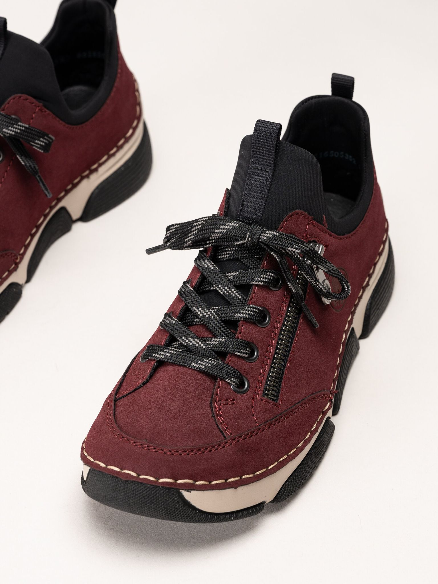 Rieker - Vinröda promenadsneakers