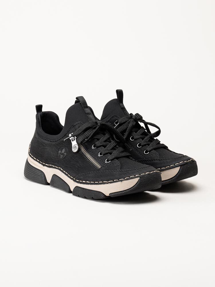 Rieker - Svarta promenadsneakers
