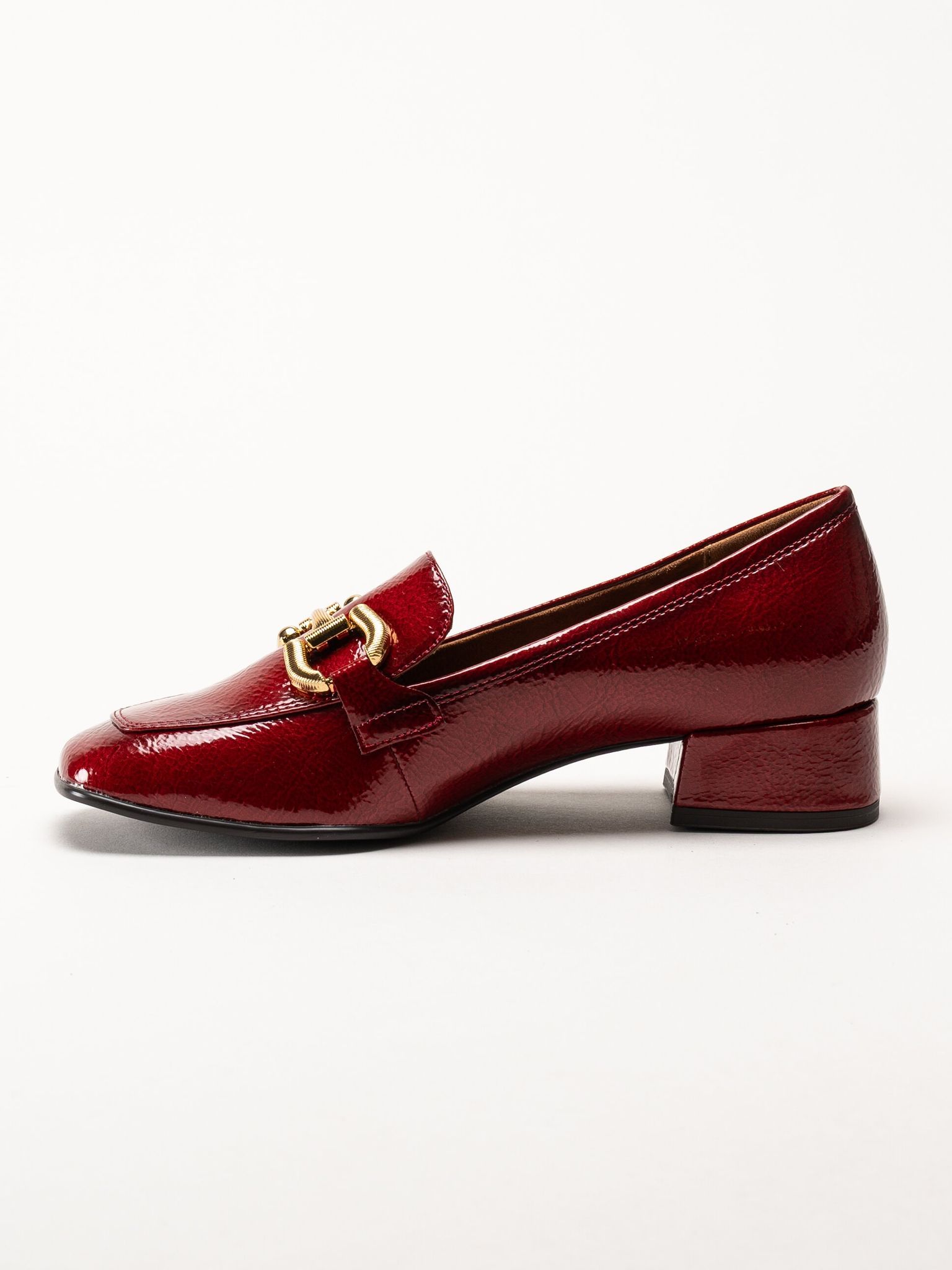 Tamaris - Röda lofers i syntetlack på klack