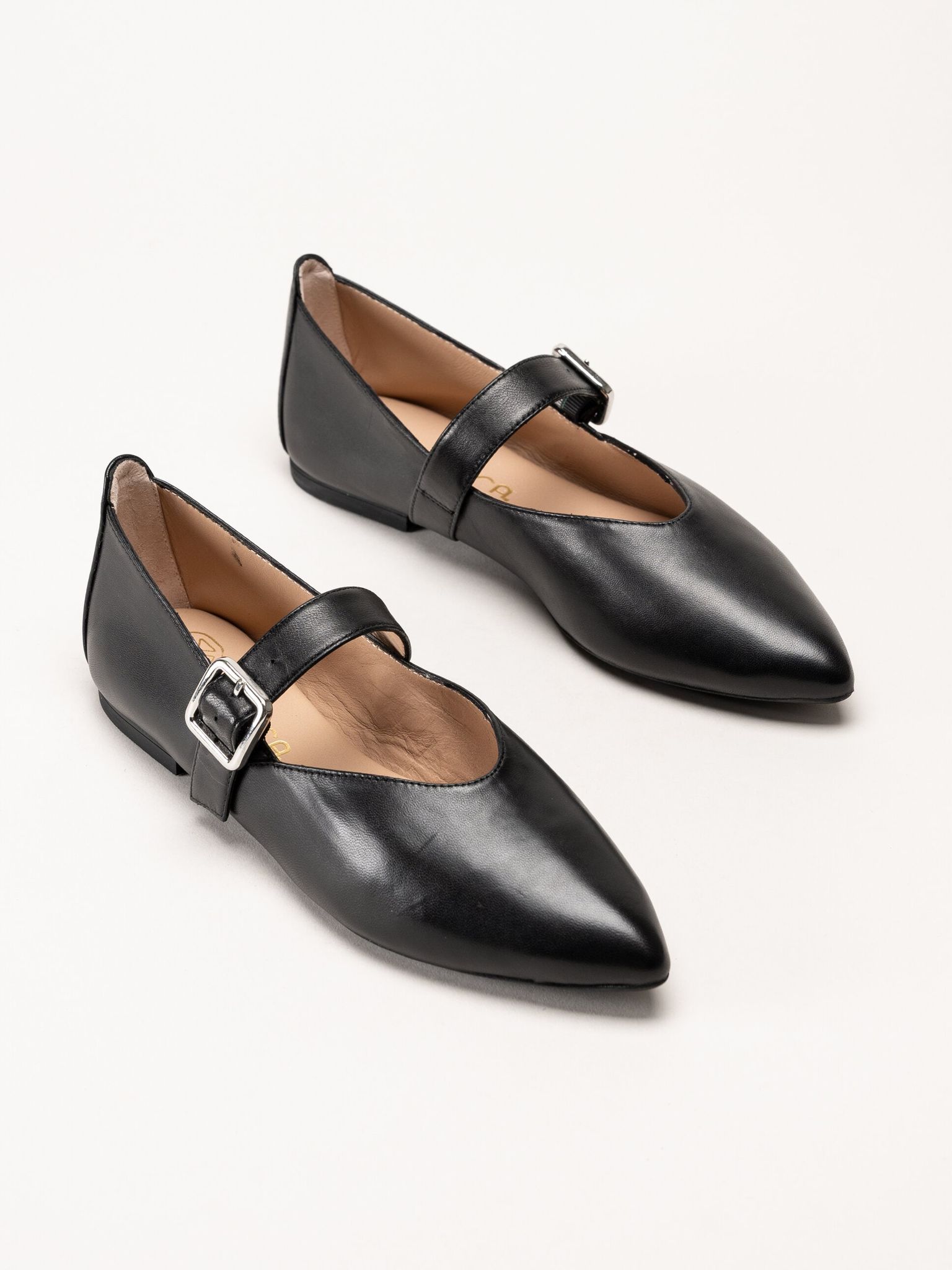 Unisa - Azaila_NTO - Svarta ballerinaskor med sleif