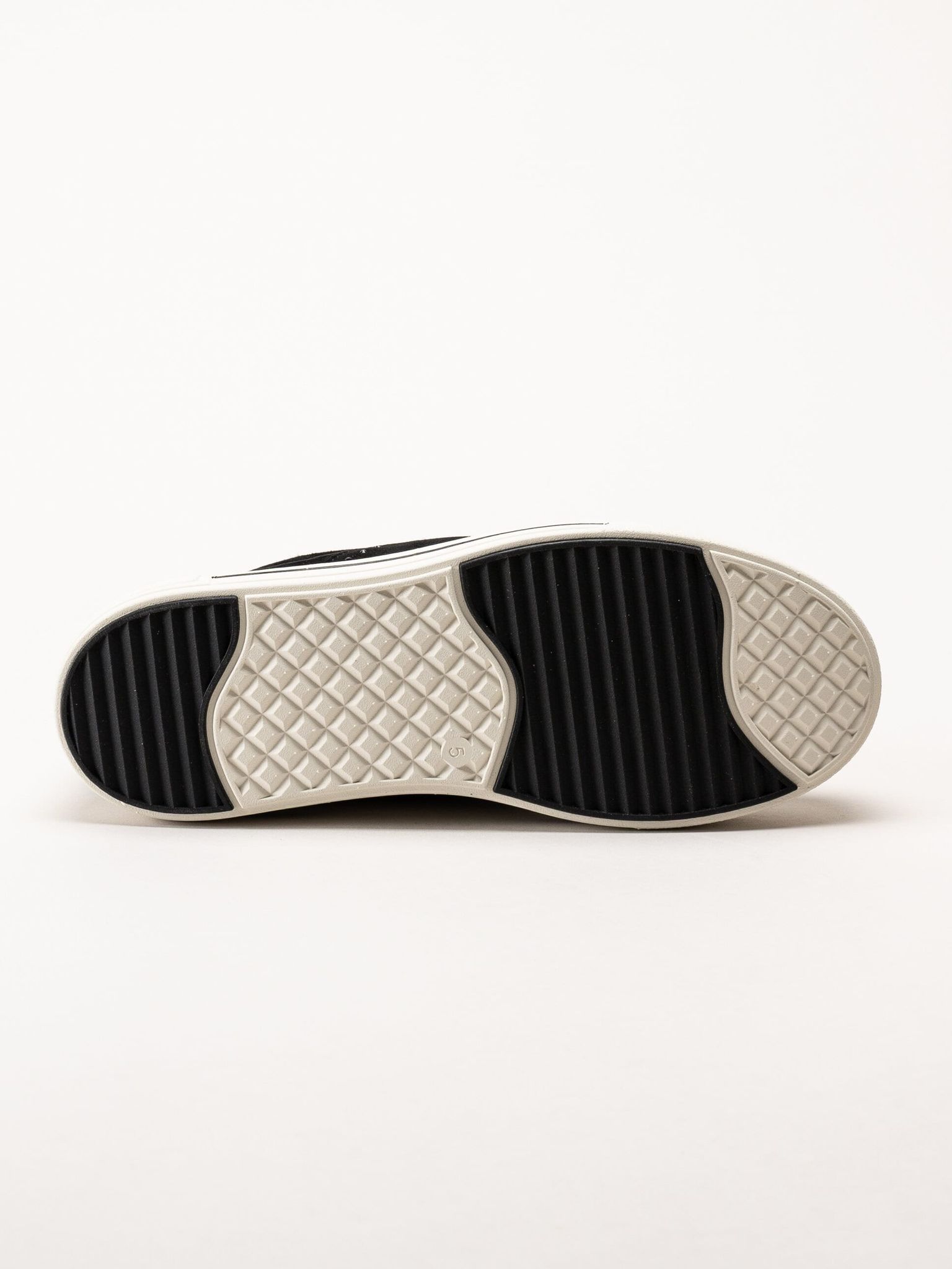 Caprice - Svarta sneakers i mocka