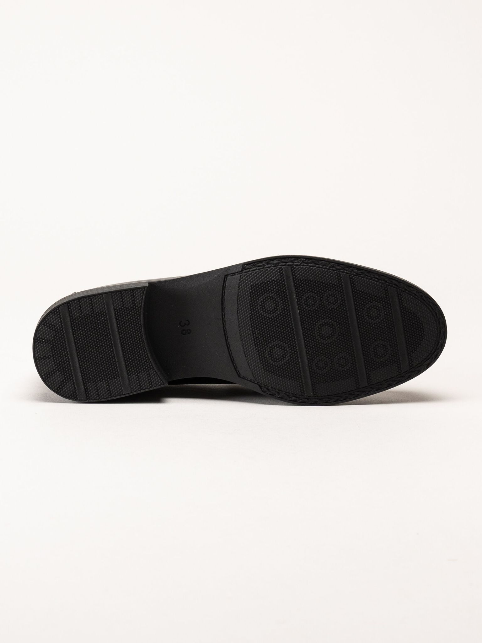Marco Tozzi - Svarta loafers i skinn