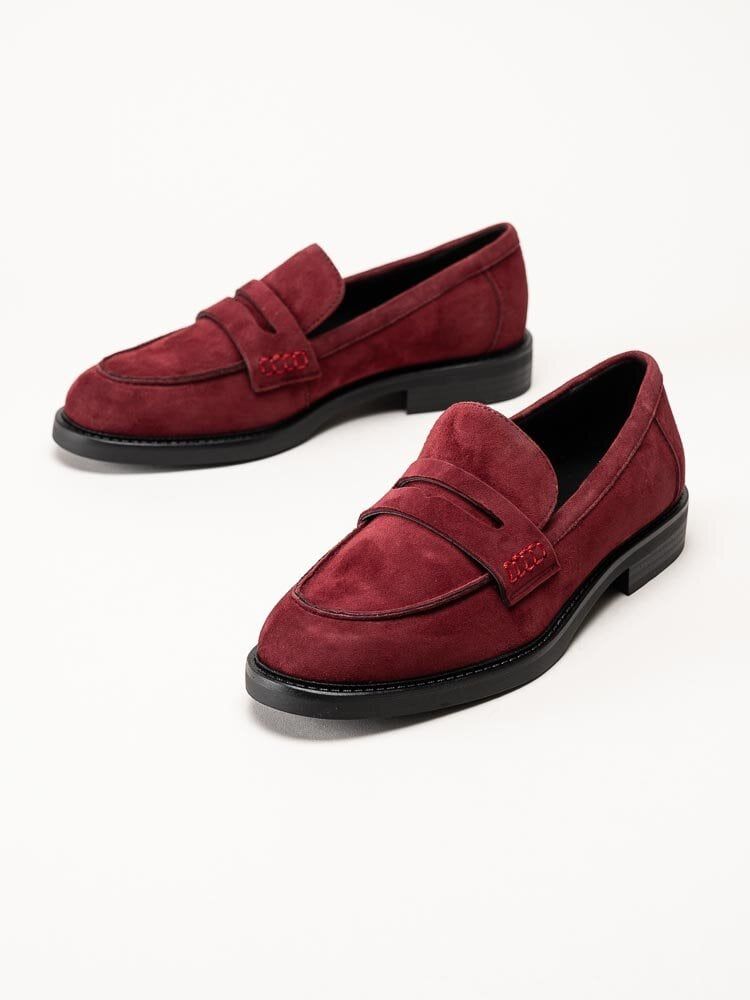 Marco Tozzi - Röda loafers i mocka