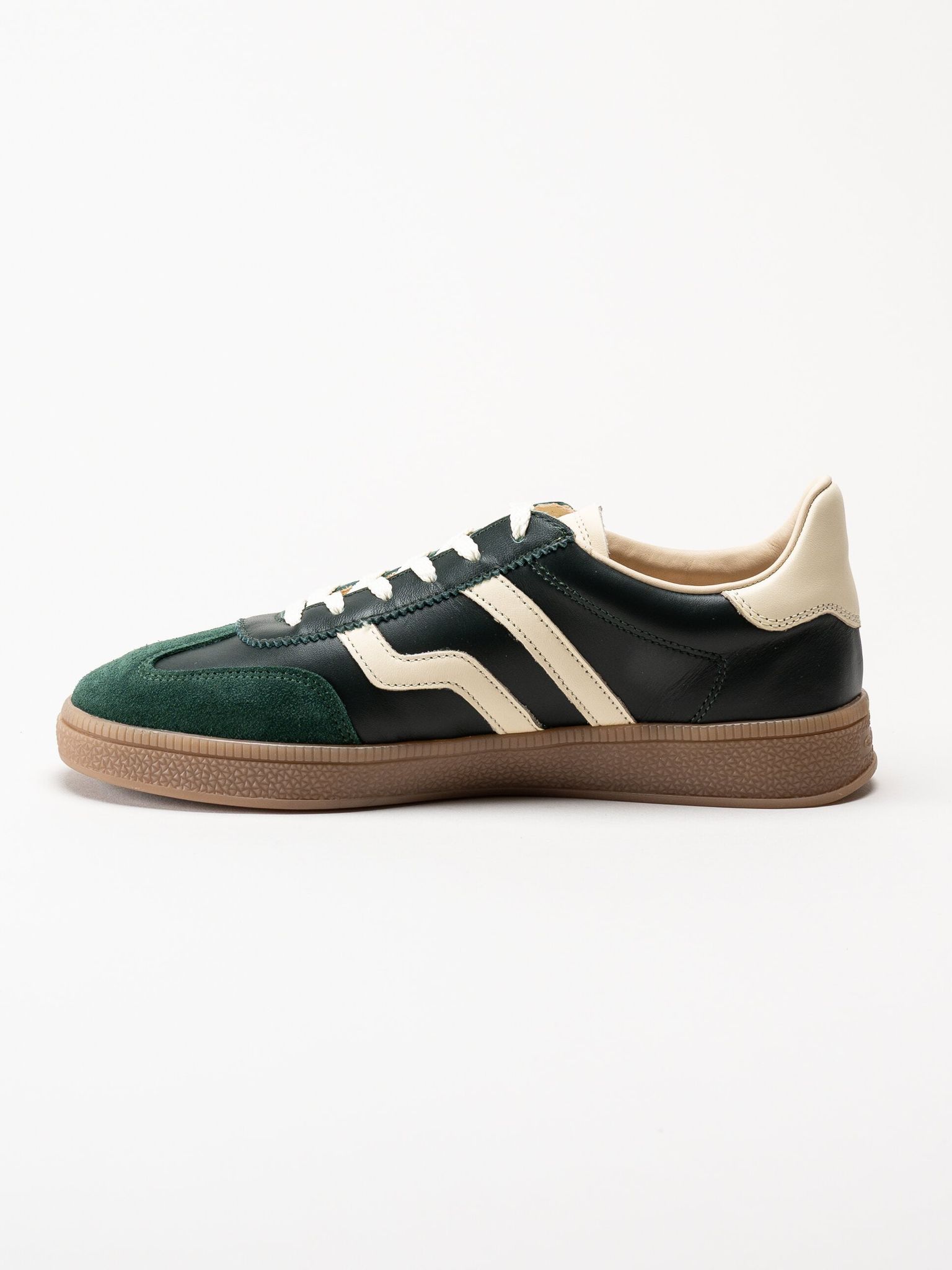 Gant Footwear - Cuzima Sneaker - Gröna retro sneakers i skinn och mocka
