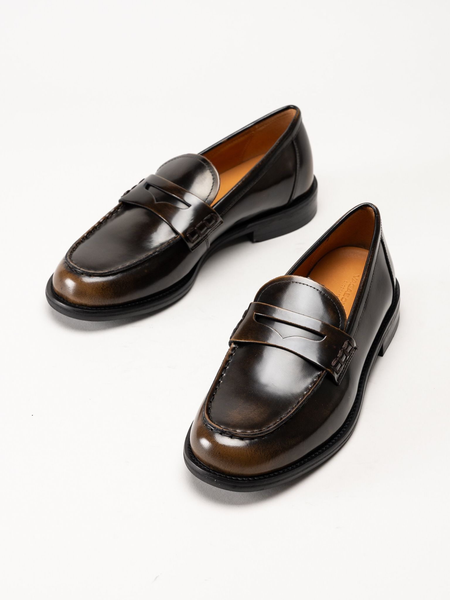 Vagabond - Linn - Bruna loafers i polido