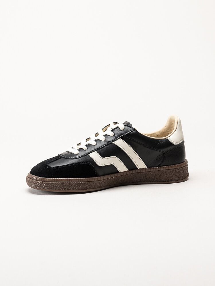 Gant Footwear - Cuzima sneaker - Svarta retro sneakers i skinn och mocka
