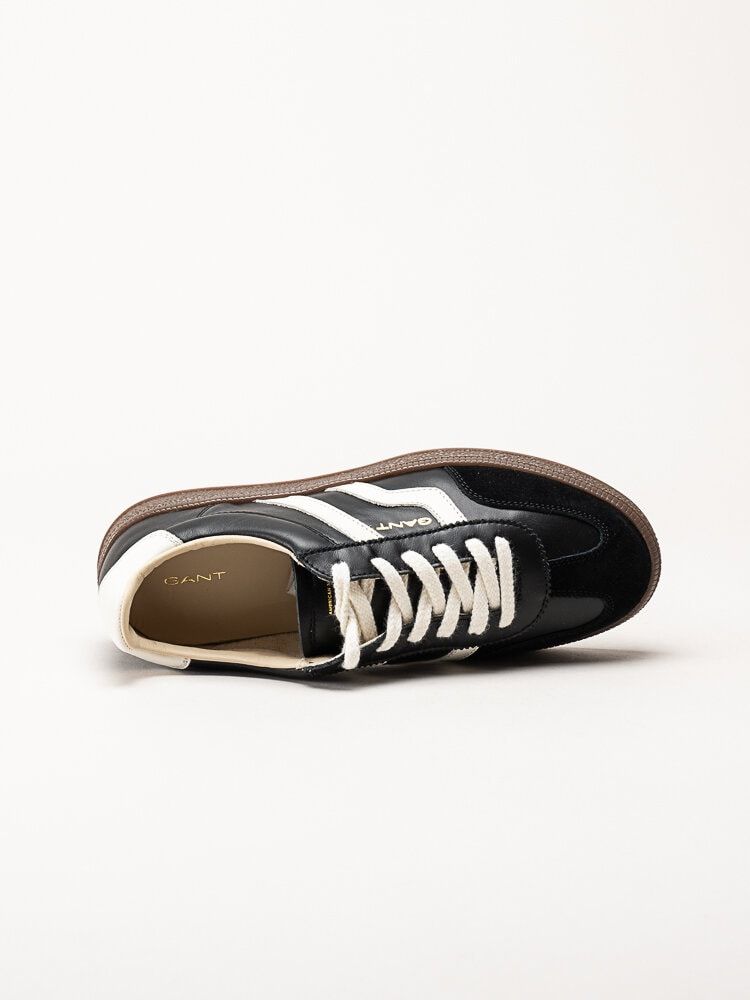 Gant Footwear - Cuzima sneaker - Svarta retro sneakers i skinn och mocka