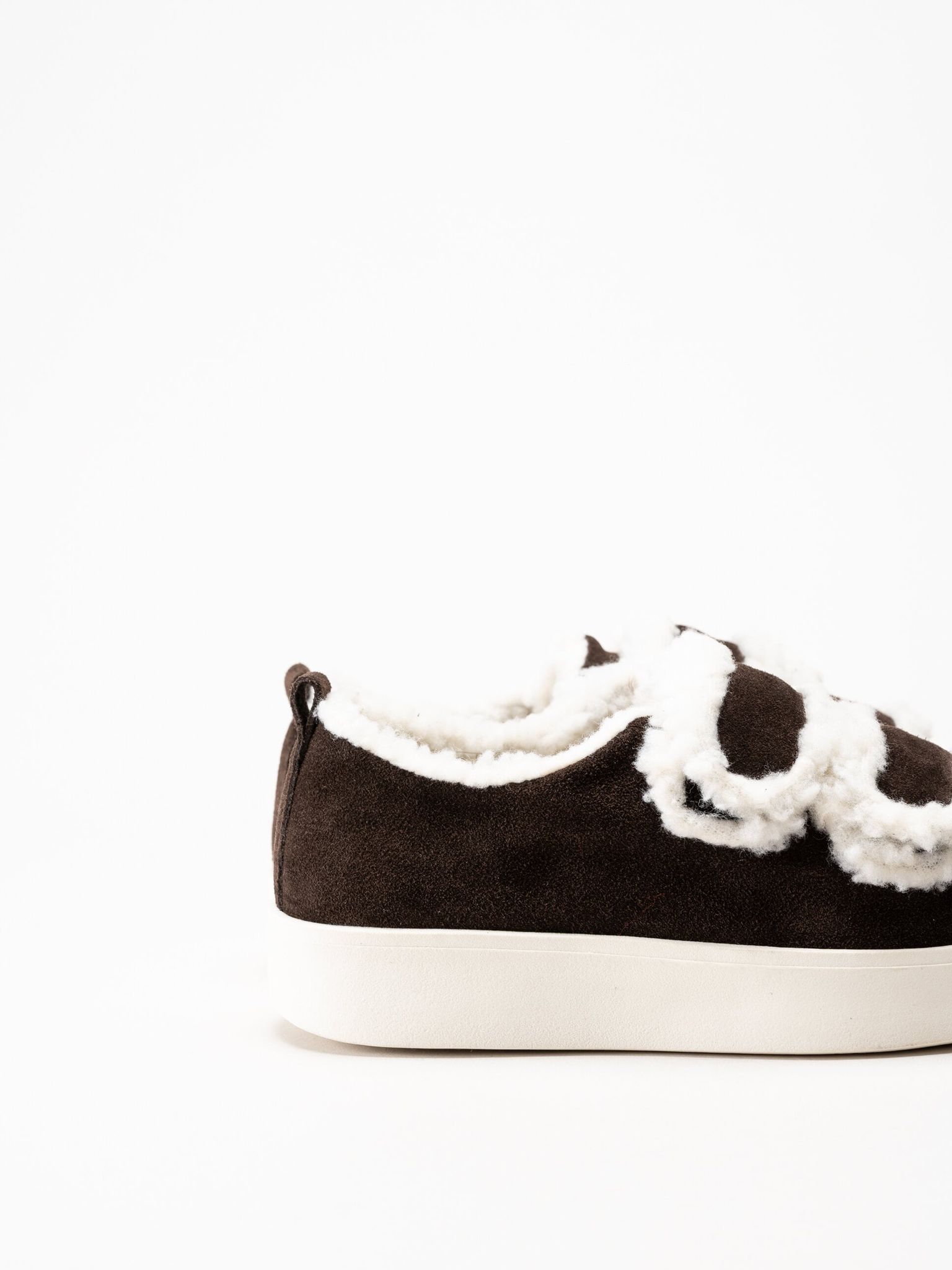 Duffy - Leuca Uno - Mörkbruna sneakers i mocka