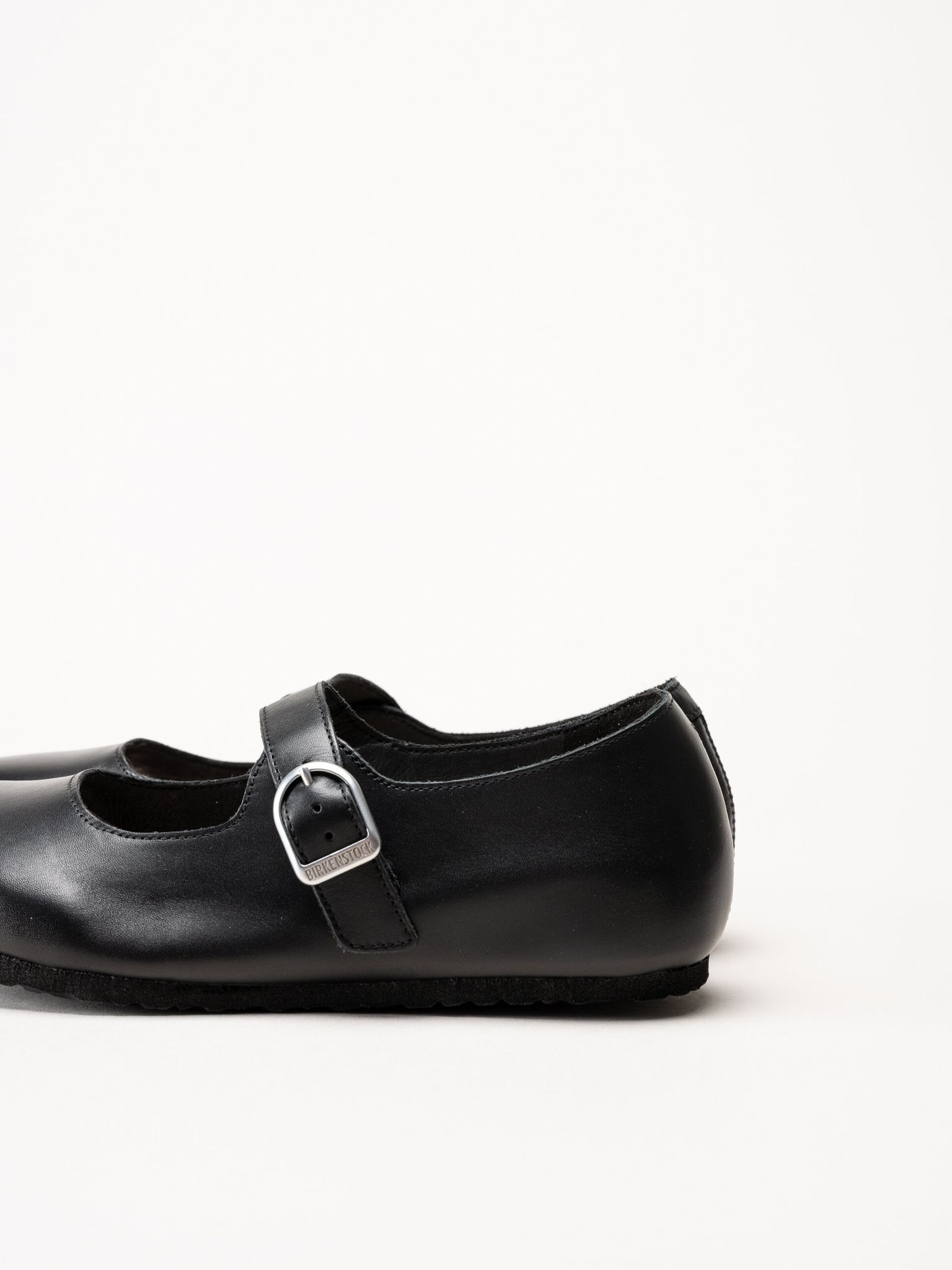 Birkenstock - Santa Clarita - Svarta ballerinaskor i skinn