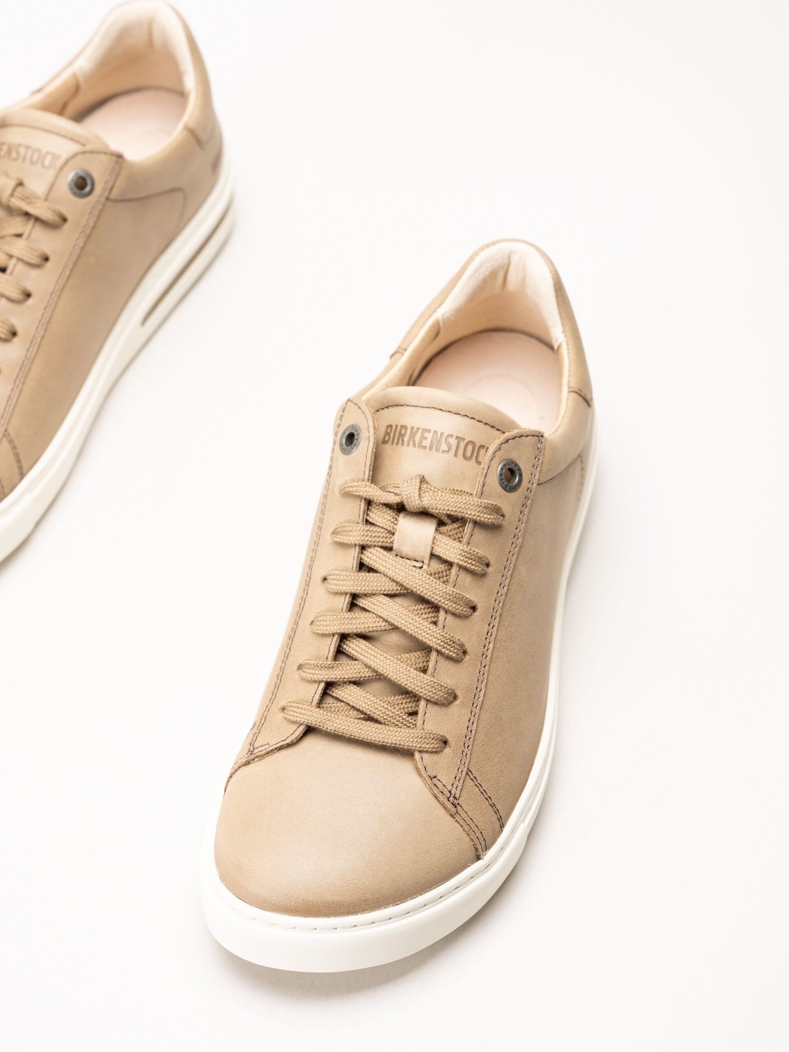 Birkenstock - Bend Low - Beige sneakers i skinn